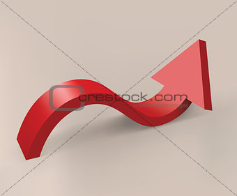 Red curved arrow