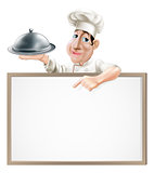 Chef cloche and menu