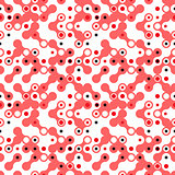 Simple seamless abstract red and white vector pattern