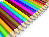 Many pencils as diversity concept