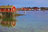 Norwegian fishing harbor