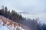 mountain top in winter