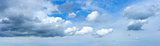 Panoramic sky with clouds