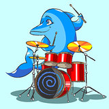 The dolphin is the jazz the drummer