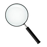 Magnifying glass and protozoa