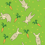 Rabbit seamless pattern