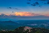 Sacro Monte di Varese and sunset
