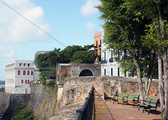 SJ - Old city wall Castillo San Felipe del Morro