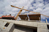 Balanced Towr Construction Crane Installed Foundation Building A