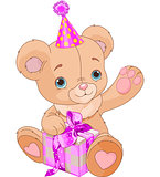 Teddy Bear  holding gift
