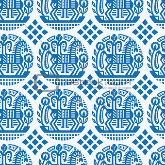 Ukrainian ethnic pattern - seamless vector texture
