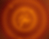 Orange pixelated circles