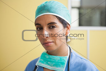 Nurse in hospital ward