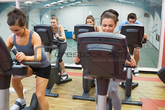 Spinning class in action