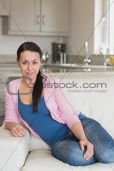 Young woman relaxing on the couch