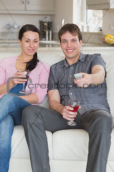 Couple relaxing on the couch