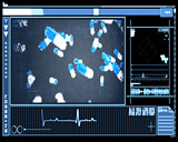 Blue pixel cells technology