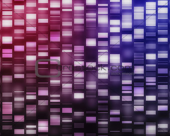 Pink and purple DNA strands