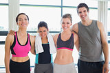 Smiling group at the gym