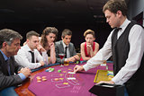 People playing poker