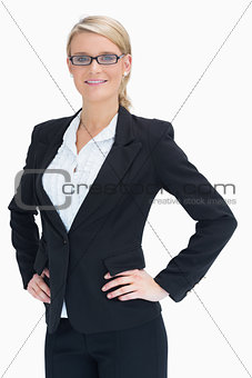 Business woman wearing glasses