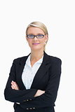 Businesswoman with crossed arms