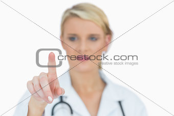 Doctor pointing