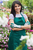 Female garden center worker
