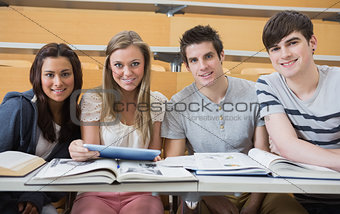 Students sitting at the lecture hall