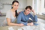 Couple calculating the finances