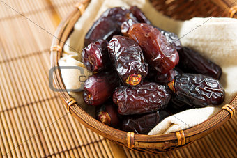 Dried date palm fruits 