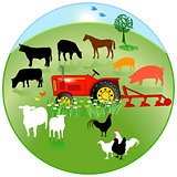agriculture circle sign