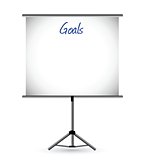 goals presentation board illustration design
