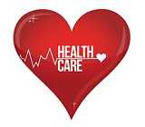 health care heart concept illustration design