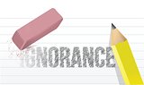 erase ignorance concept illustration design