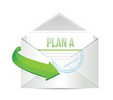 plan a email information concept illustration