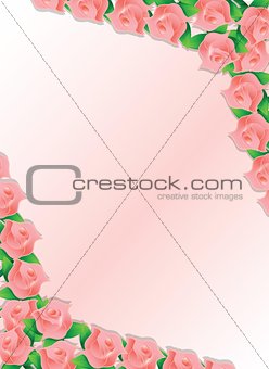 pink flowers illustration designs