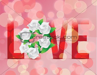 Love flowers illustration designs