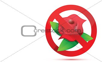no flowers illustration design