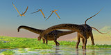 Diplodocus Feeding