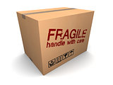 fragile cardboard box