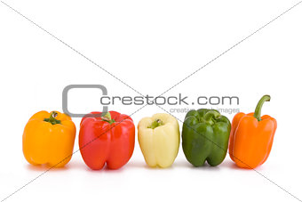 Colors of paprika