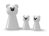 polar bear family