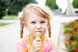girl eating icecream