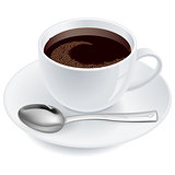Coffee with spoon