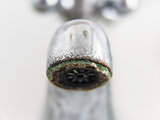 Old and grungy tap closeup