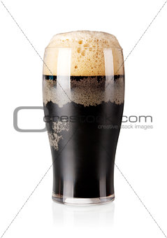 Cold stout beer