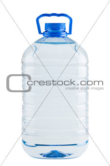 Big plastic bottle of fresh water