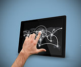 Finger pointing tablet pc
