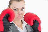 Businesswoman ready to fight